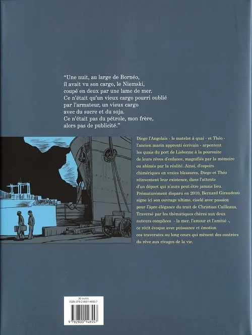 Verso de l'album Les Longues traversées
