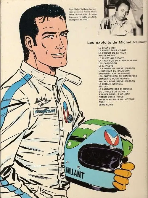 Verso de l'album Michel Vaillant Tome 10 L'honneur du Samouraï
