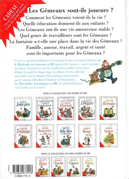 Verso de l'album Le Mini-guide ... Tome 3 Le mini-guide des Gémeaux
