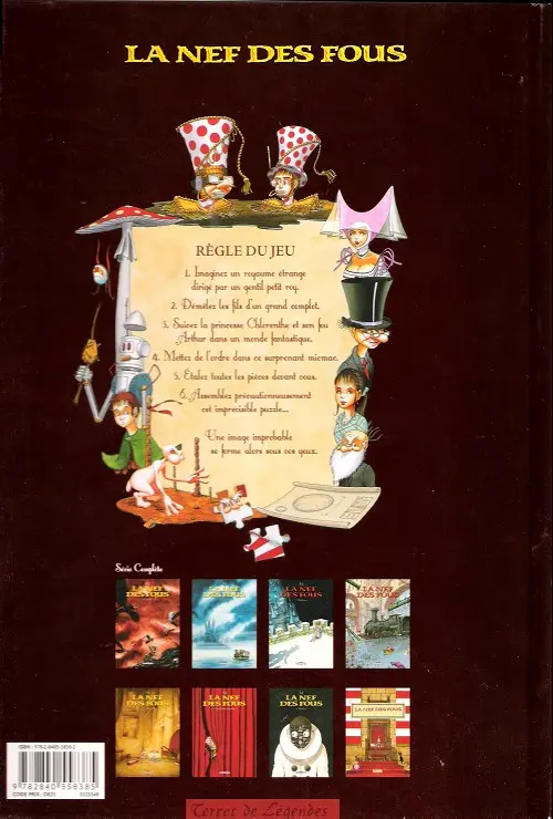 Verso de l'album La Nef des fous Tome 5 Puzzle