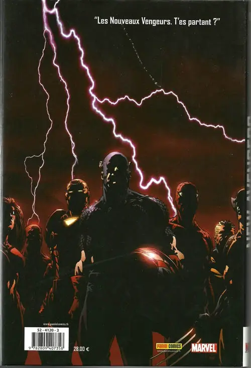 Verso de l'album The New Avengers Tome 1 Chaos