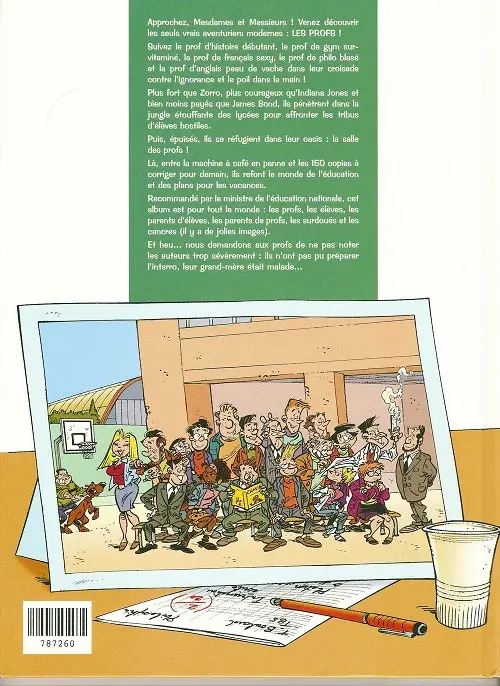 Verso de l'album Les Profs Tome 1 Interro surprise