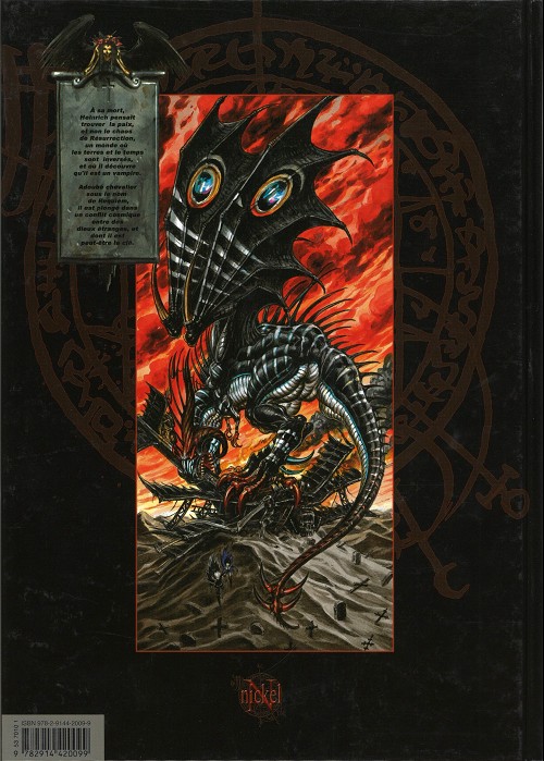 Verso de l'album Requiem Chevalier Vampire Tome 5 Dragon blitz