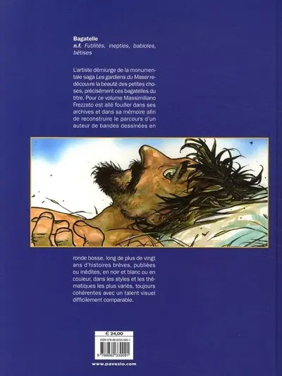 Verso de l'album Bagatelles Histoires brèves 1984-2008