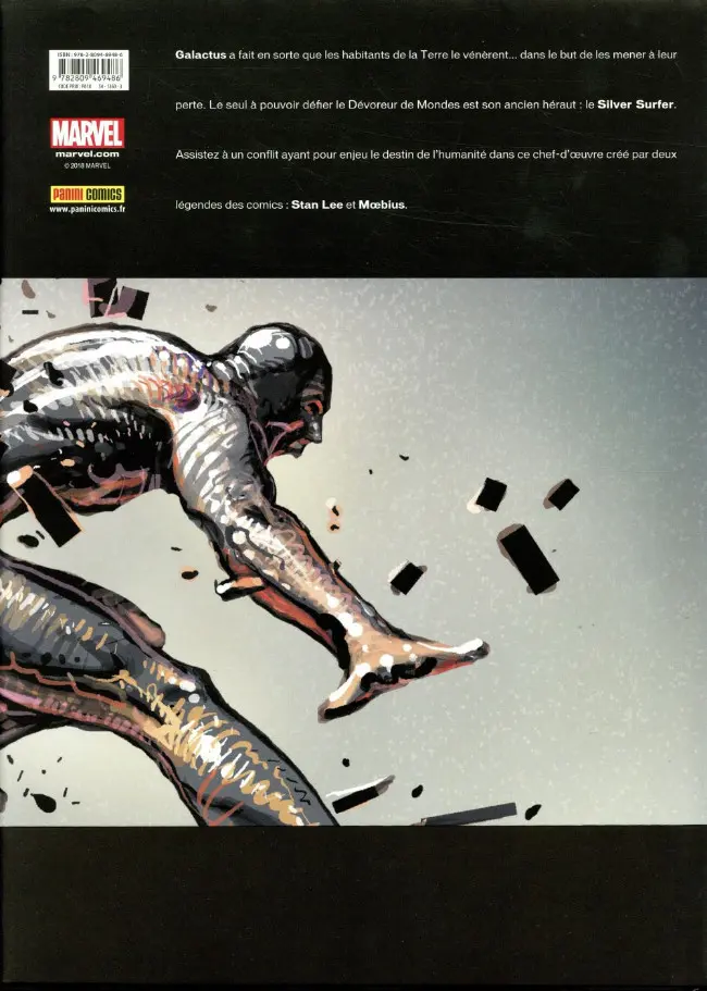 Verso de l'album Le Surfer d'Argent Silver Surfer : Parabole