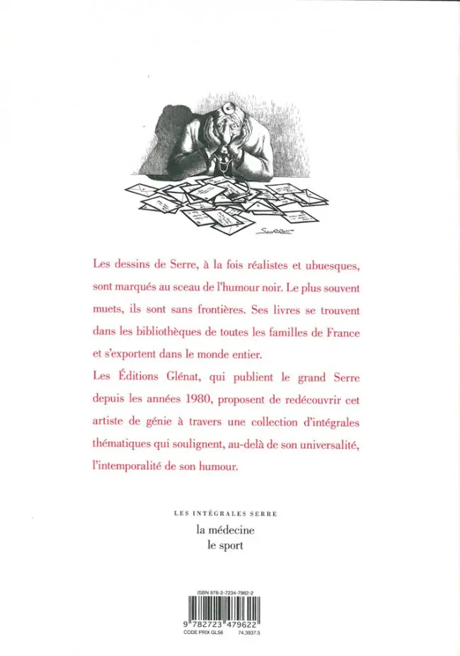Verso de l'album Serre - Les intégrales La médecine