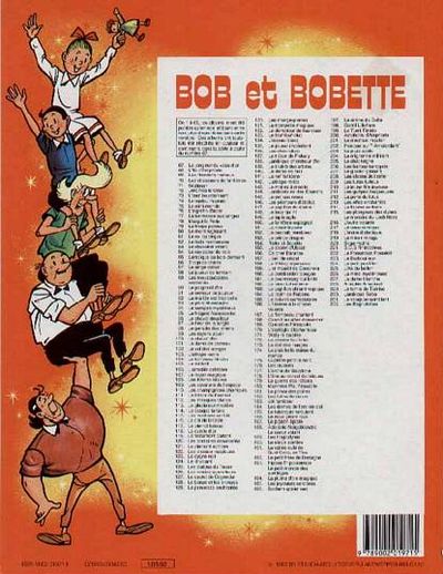 Verso de l'album Bob et Bobette Tome 232 Les Bagnolettes