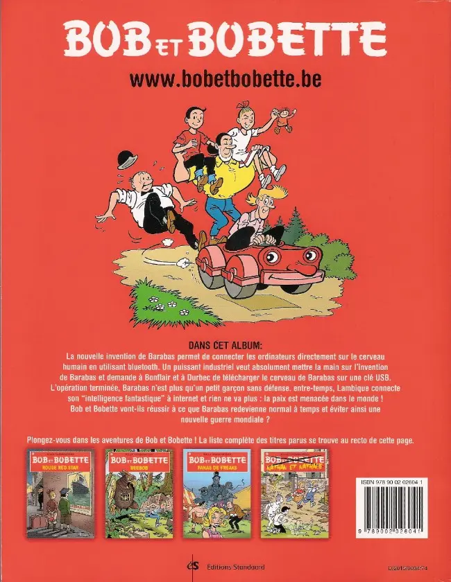 Verso de l'album Bob et Bobette Tome 332 Barabas bébé