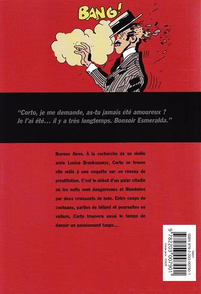 Verso de l'album Corto Tome 27 Tango