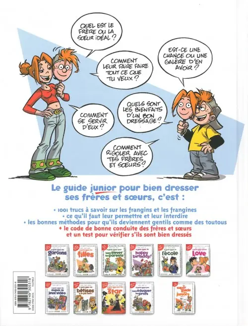 Verso de l'album Les guides junior Tome 11 Le guide junior pour bien dresser ses frères et sœurs