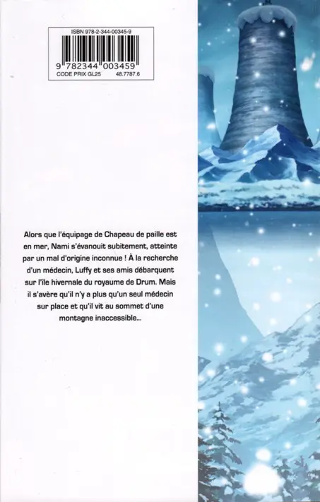 Verso de l'album One Piece Épisode de Chopper - Le Miracle des Cerisiers en Hiver