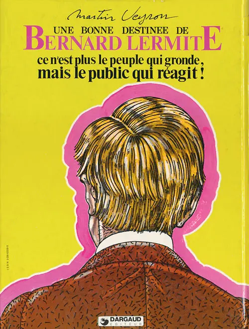 Verso de l'album Bernard Lermite Tome 5 Ce n'est plus le peuple qui gronde, mais le public qui réagit !