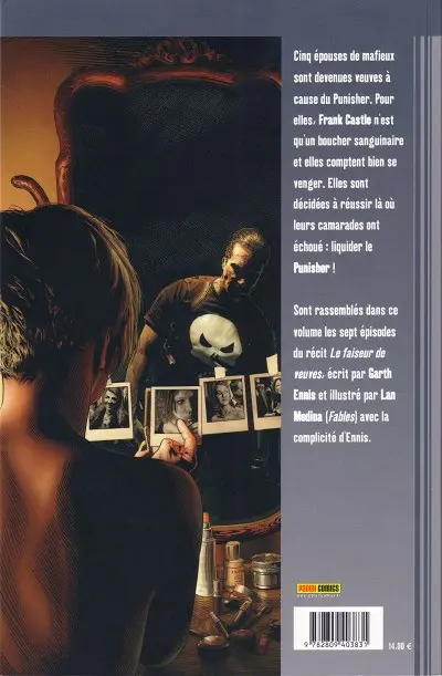 Verso de l'album Punisher Tome 11 Le faiseur de veuves