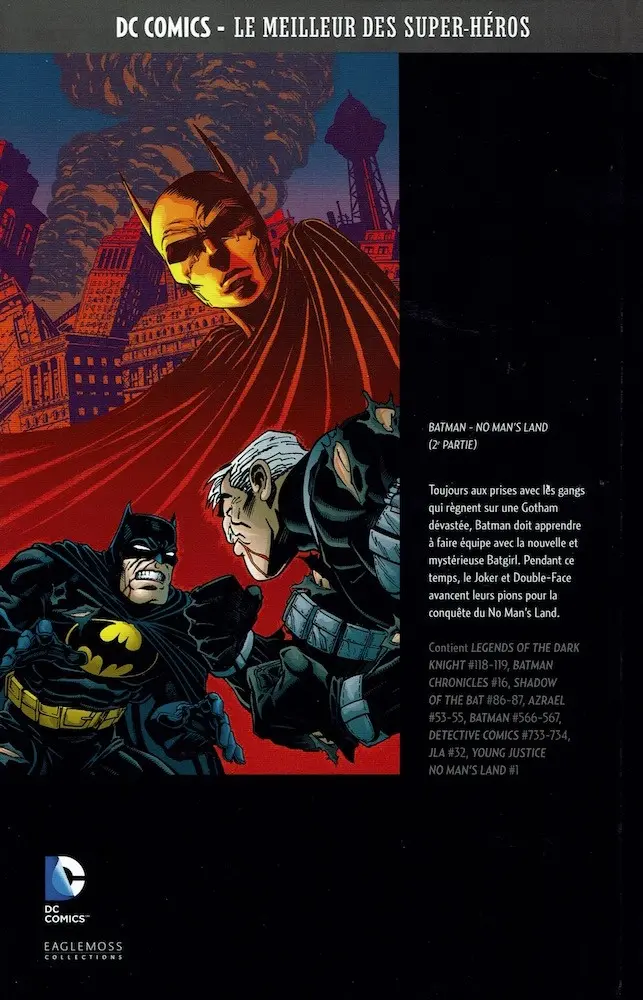 Verso de l'album DC Comics - Le Meilleur des Super-Héros Hors-série Volume 2 Batman - No Man's Land - 2e partie