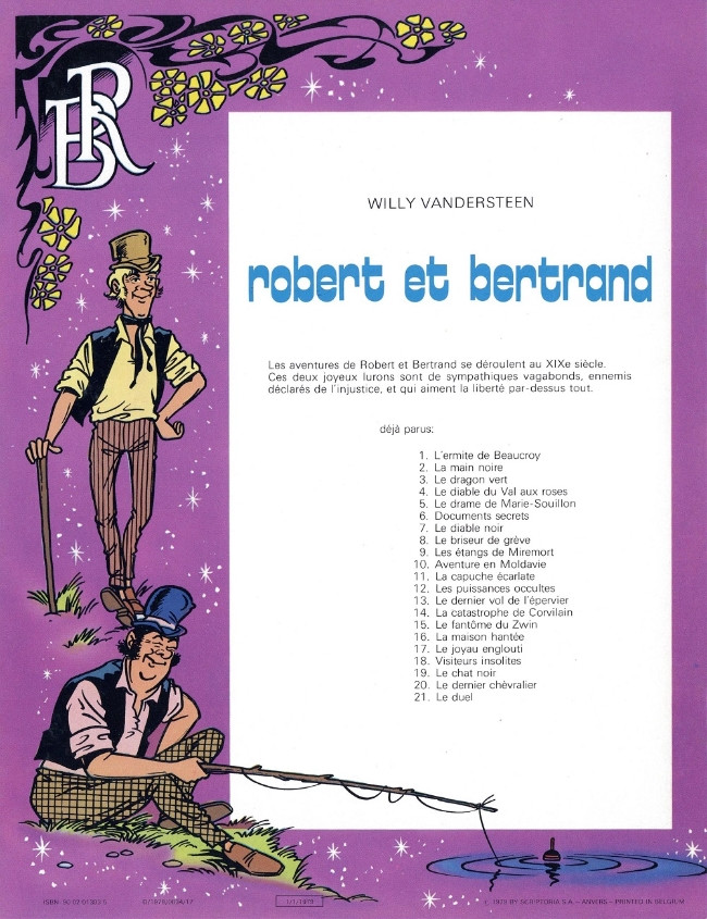 Verso de l'album Robert et Bertrand Tome 21 Le duel