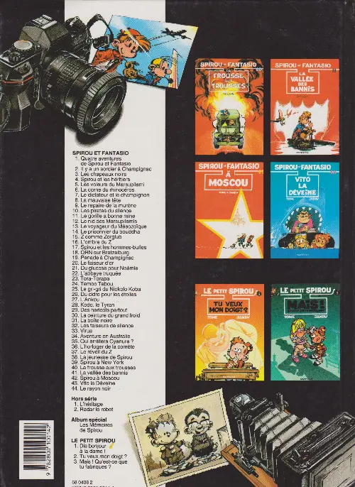 Verso de l'album Spirou et Fantasio Tome 12 Le nid des Marsupilamis
