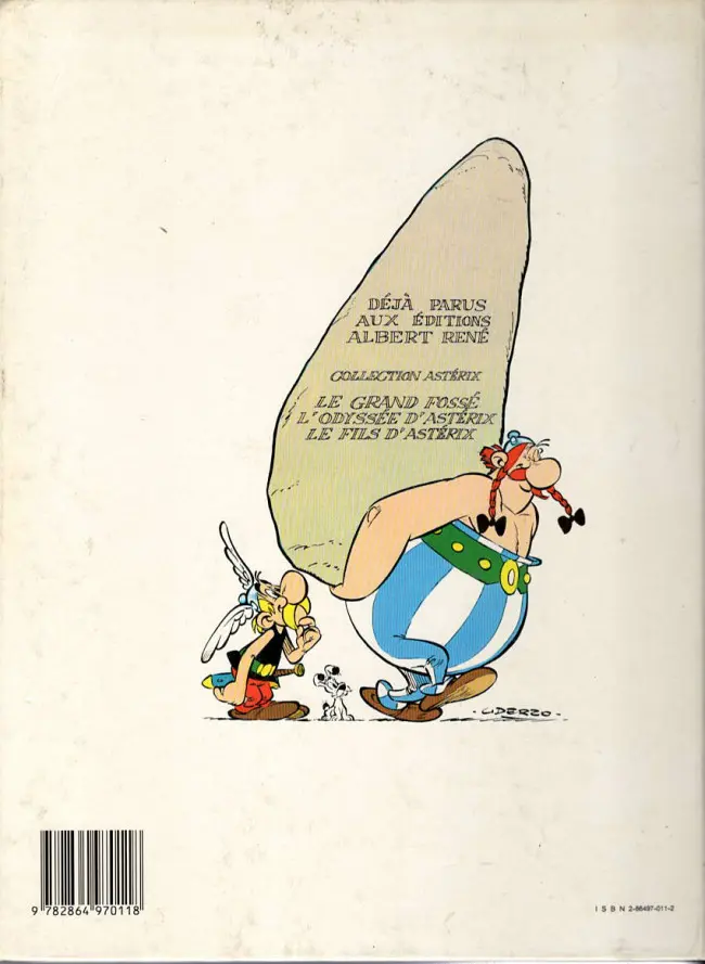 Verso de l'album Astérix Tome 27 Le fils d'Astérix