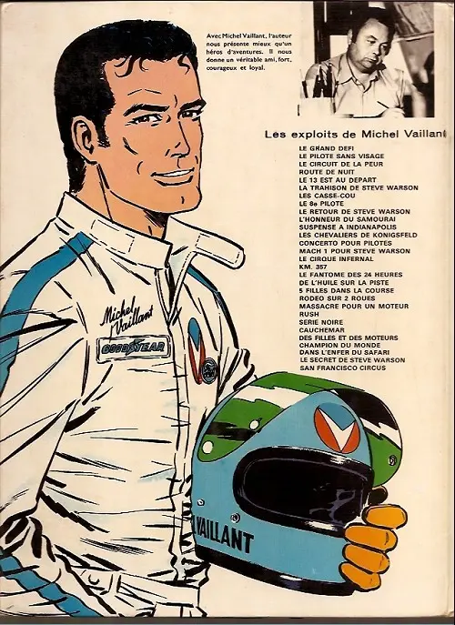Verso de l'album Michel Vaillant Tome 12 Les Chevaliers de Königsfeld