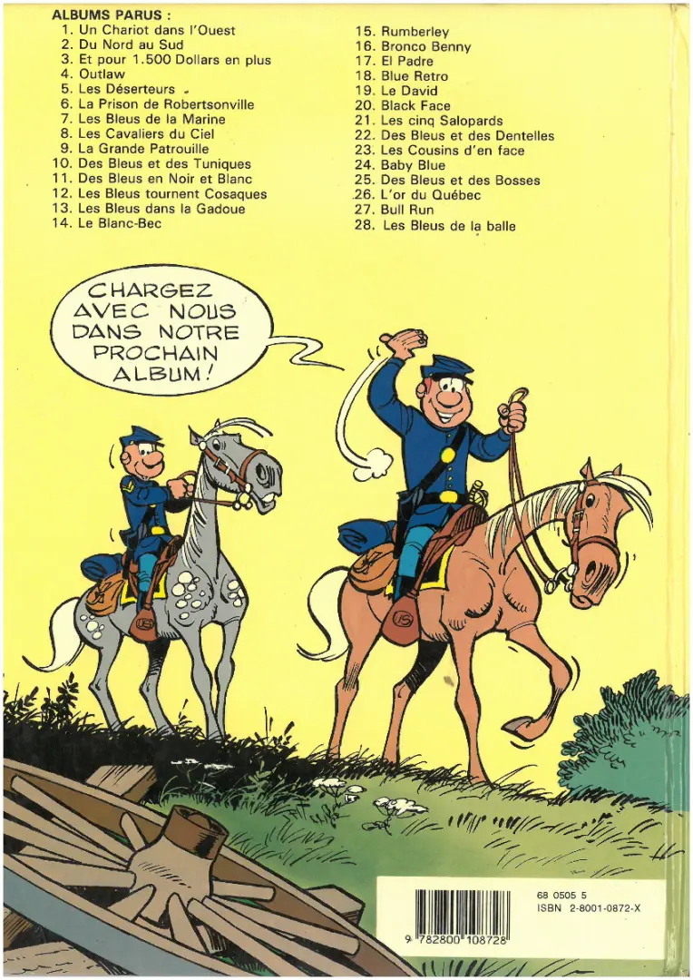Verso de l'album Les Tuniques Bleues Tome 15 Rumberley