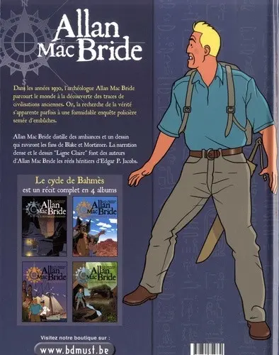 Verso de l'album Allan Mac Bride Tome 1 L'odyssée de Bamhès
