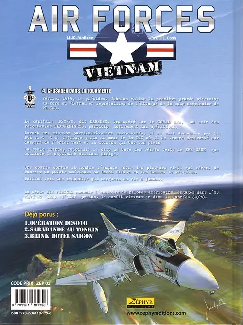 Verso de l'album Air forces - Vietnam Tome 4