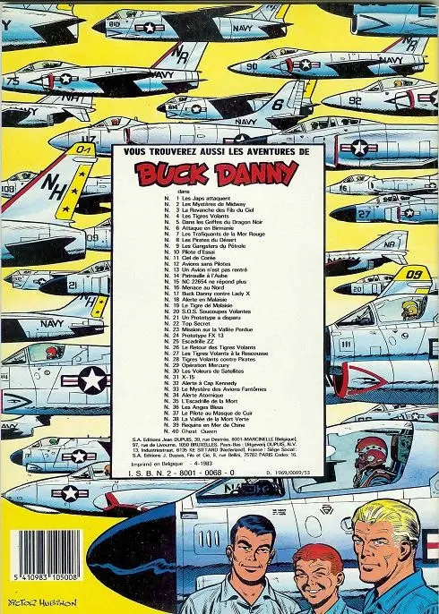 Verso de l'album Buck Danny Tome 31 X-15