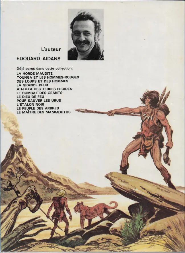 Verso de l'album Tounga Tome 7 Le dieu de feu
