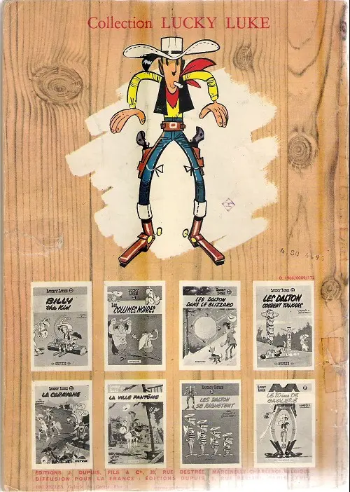 Verso de l'album Lucky Luke Tome 18 A l'ombre des derricks