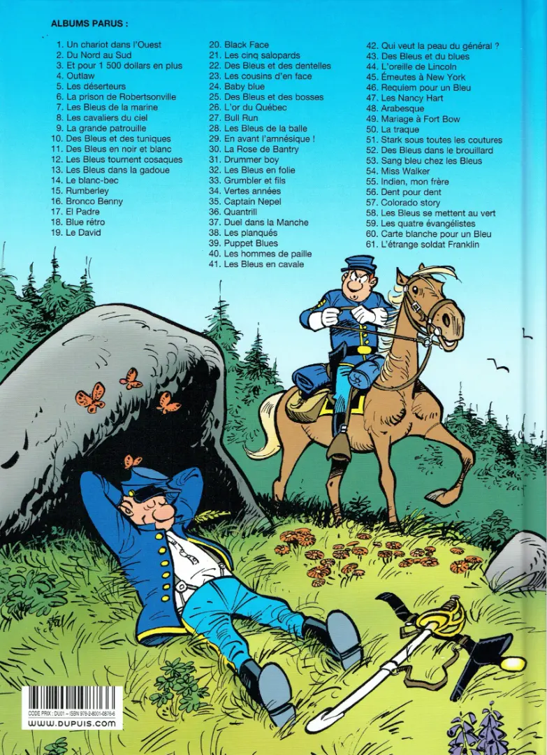 Verso de l'album Les Tuniques Bleues Tome 19 Le David