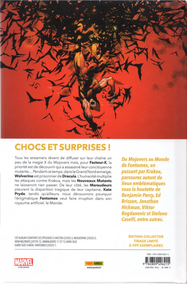 Verso de l'album Dawn of X Volume 15