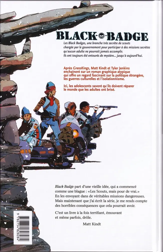 Verso de l'album Black Badge