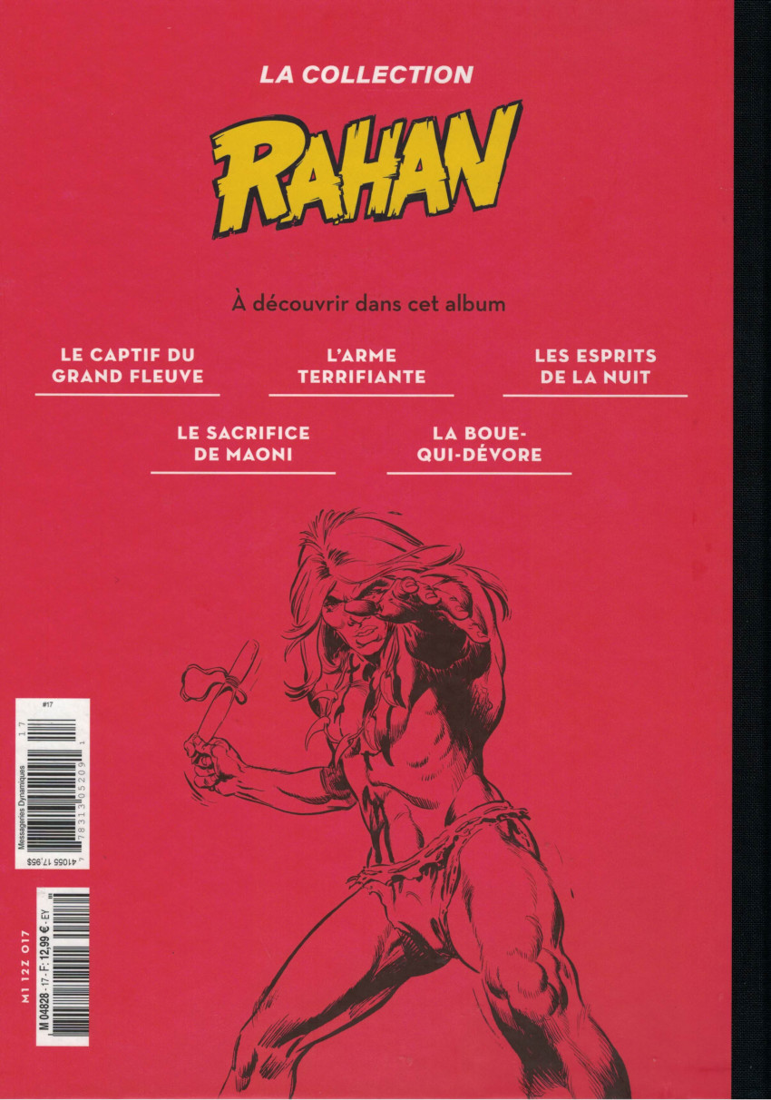 Verso de l'album Rahan (La Collection - Hachette) Tome 17