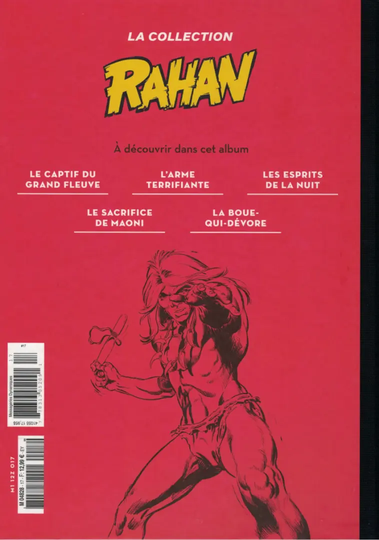 Verso de l'album Rahan La Collection (Hachette) Tome 17