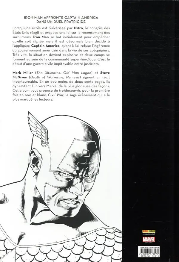 Verso de l'album Civil War