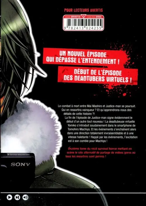 Verso de l'album Dead Tube 11