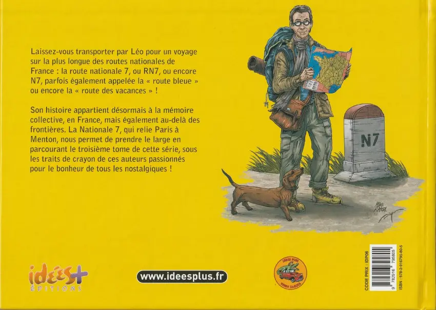 Verso de l'album Nationale 7, de Paris à Menton ! Tome 3 De Lapalisse à Tassin la Demi-Lune !