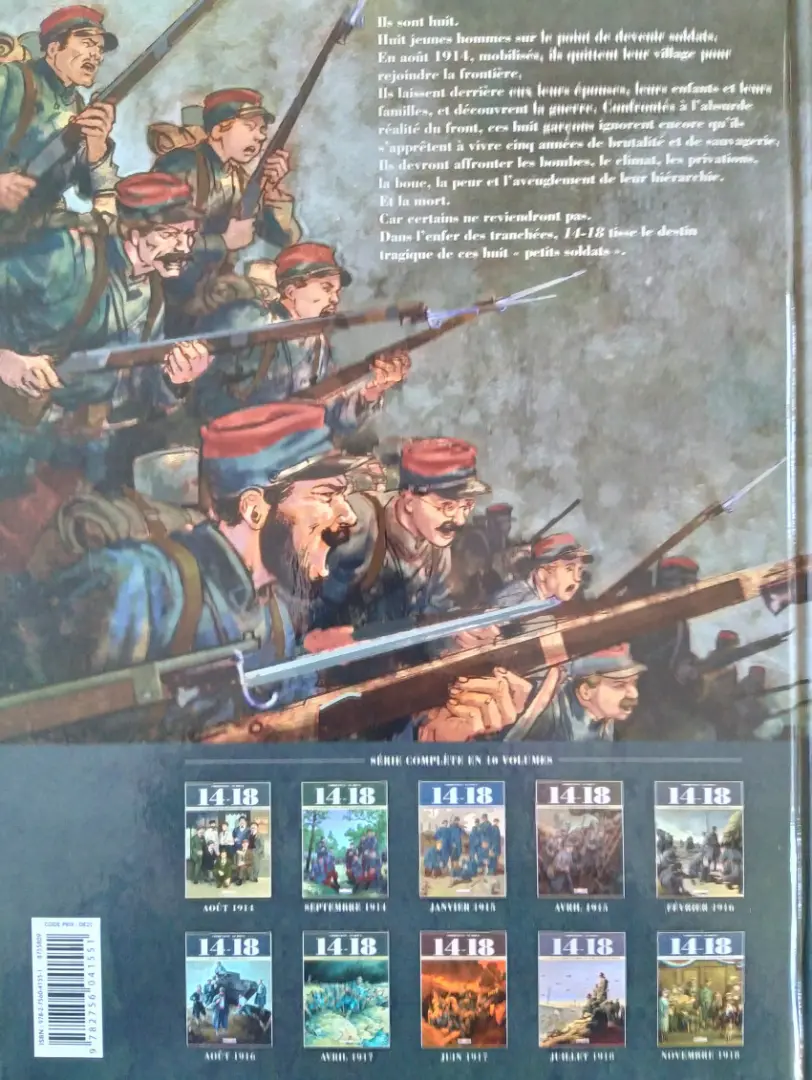 Verso de l'album 14-18 Tome 3 Le champ d'honneur