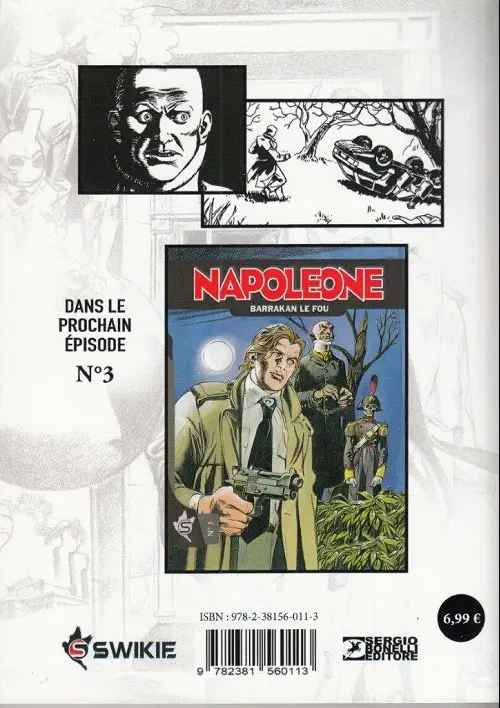 Verso de l'album Napoleone N° 2 Le cavalier sans nom