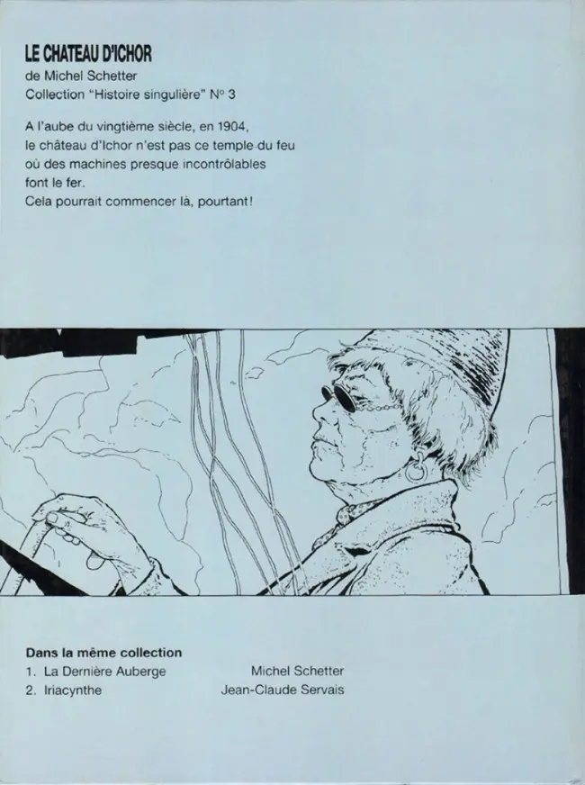 Verso de l'album Le Château d'Ichor