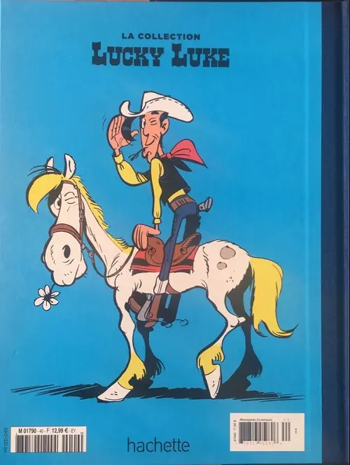 Verso de l'album Lucky Luke La collection Tome 40 Alerte aux pieds-bleus