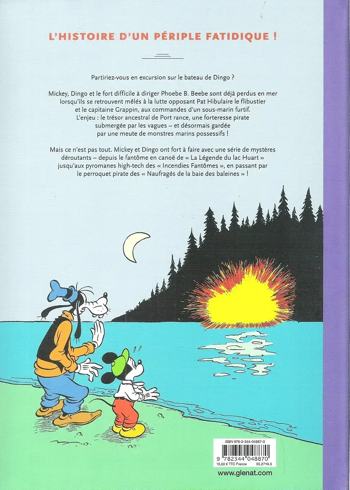 Verso de l'album Mickey et la cité engloutie