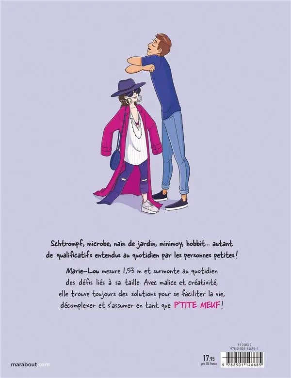 Verso de l'album Les p'tites meufs Le quotidien des femmes de moins d'1m60