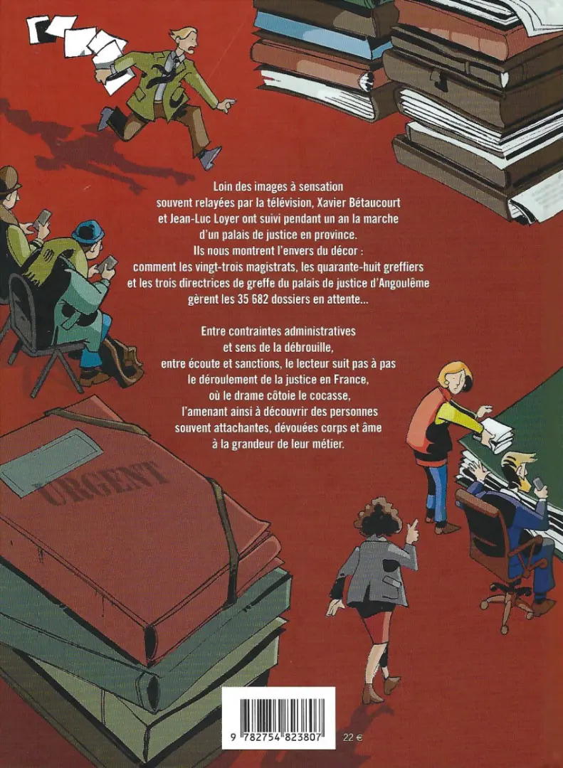 Verso de l'album La balance, le Glaive et les fourmis