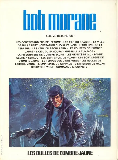 Verso de l'album Bob Morane Tome 25 Les bulles de l'ombre jaune