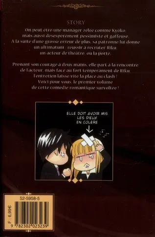 Verso de l'album Chocolate girl Tome 1