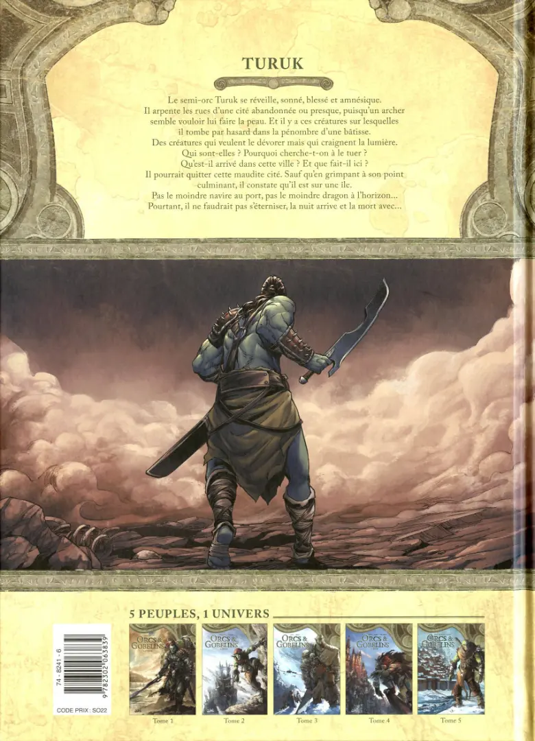 Verso de l'album Orcs & Gobelins Tome 1 Turuk