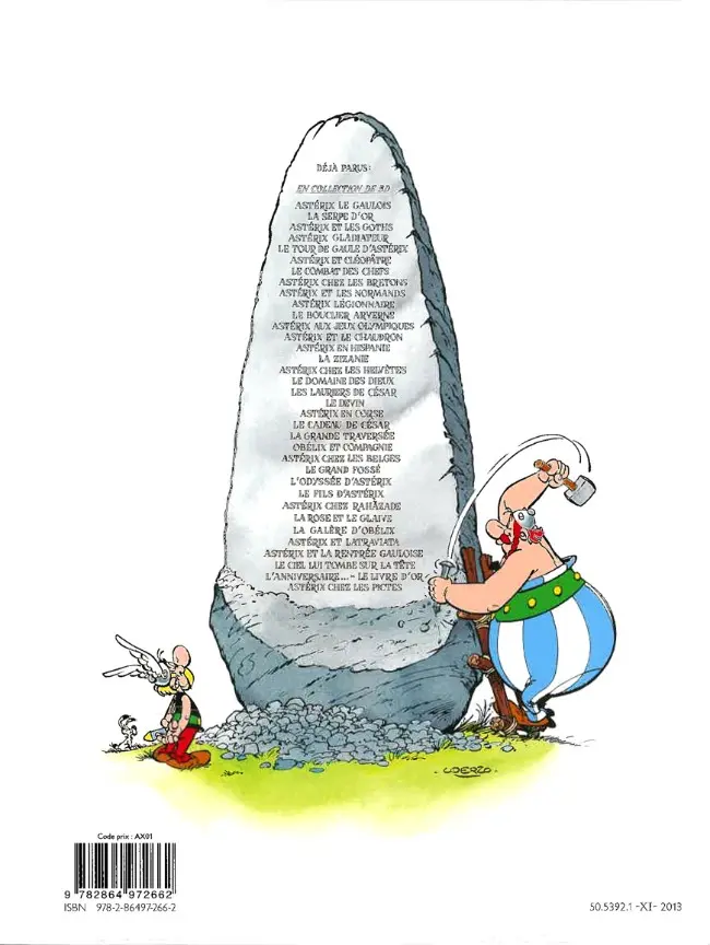 Verso de l'album Astérix Tome 35 Astérix chez les Pictes