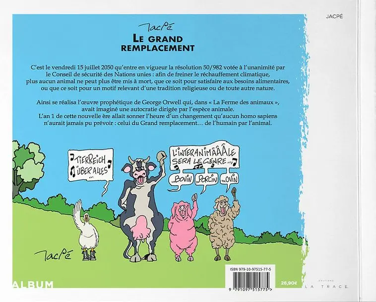 Verso de l'album Le Grand Remplacement