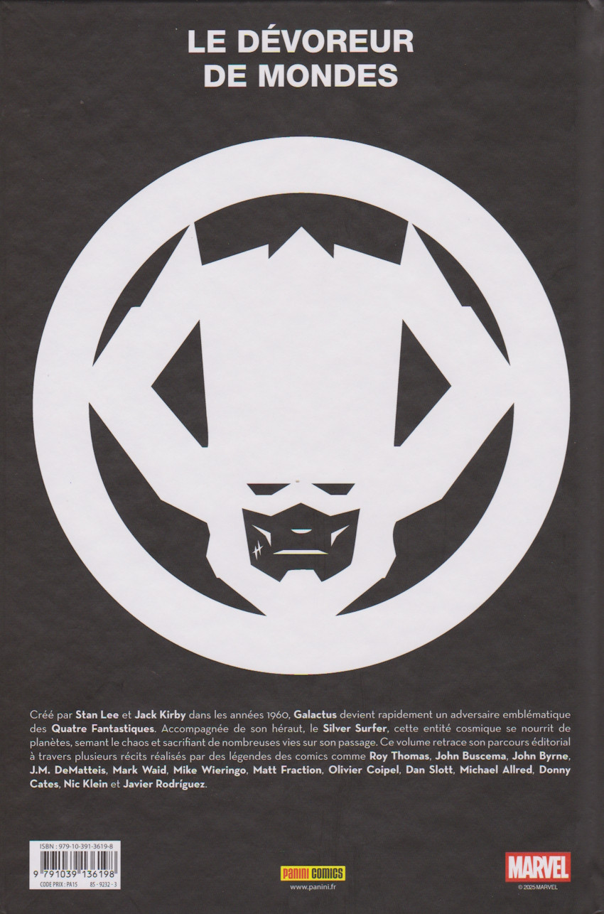 Verso de l'album Je suis Galactus
