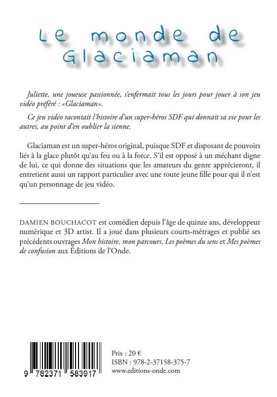 Verso de l'album Le monde de Glaciaman